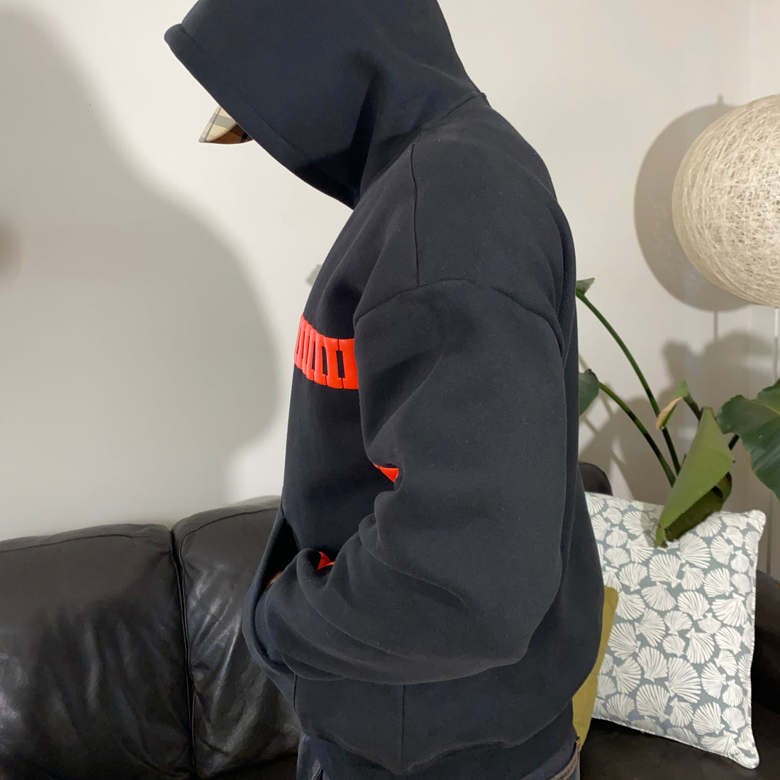 I Love You This Much Hoodie – Limited Edition Regular Fit Unisex Puff Print Fleece Black Hoodie