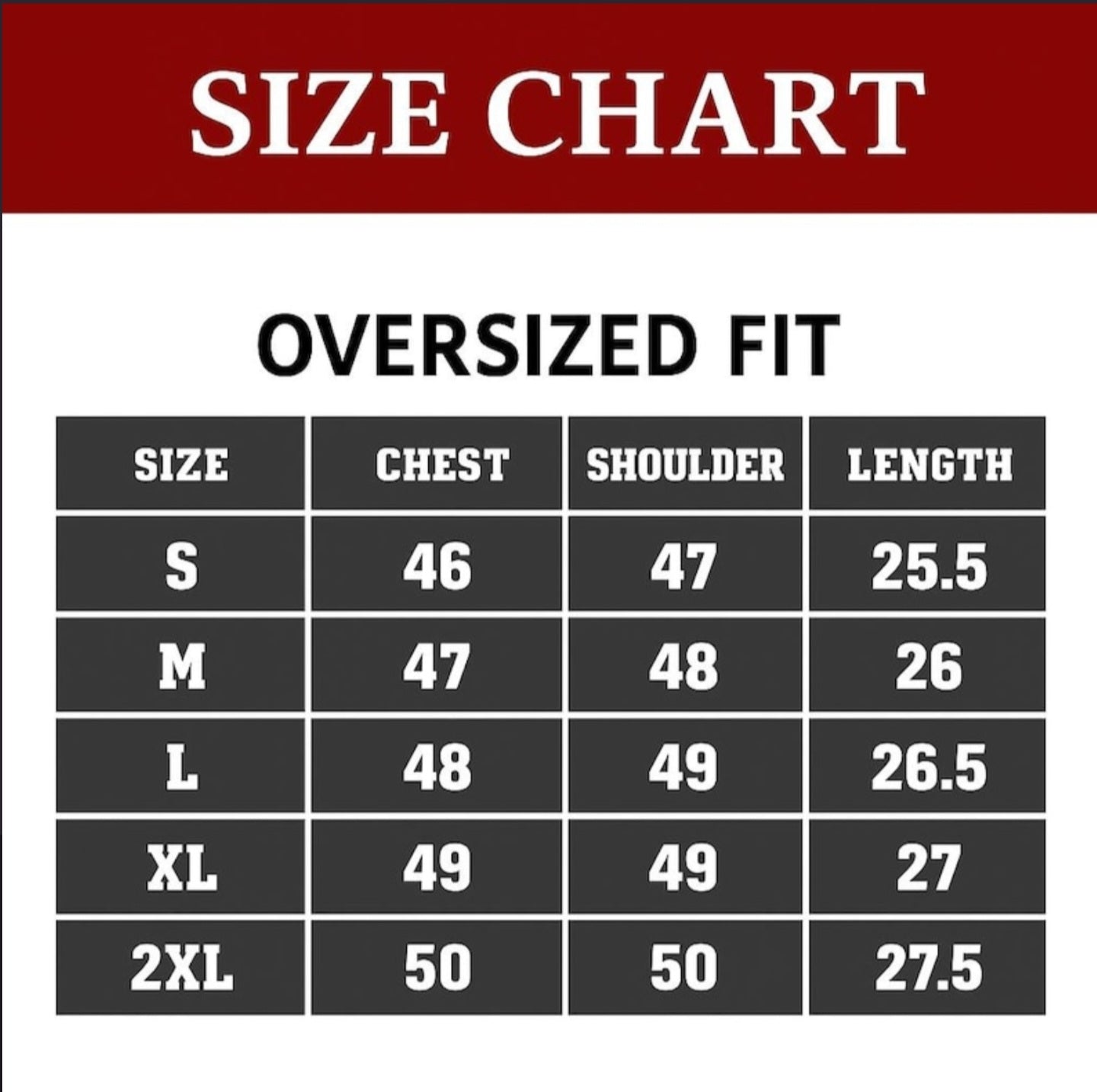 I Love You This Much Hoodie – Limited Edition Oversized Unisex Puff Print Off-White Fleece Hoodie size chart