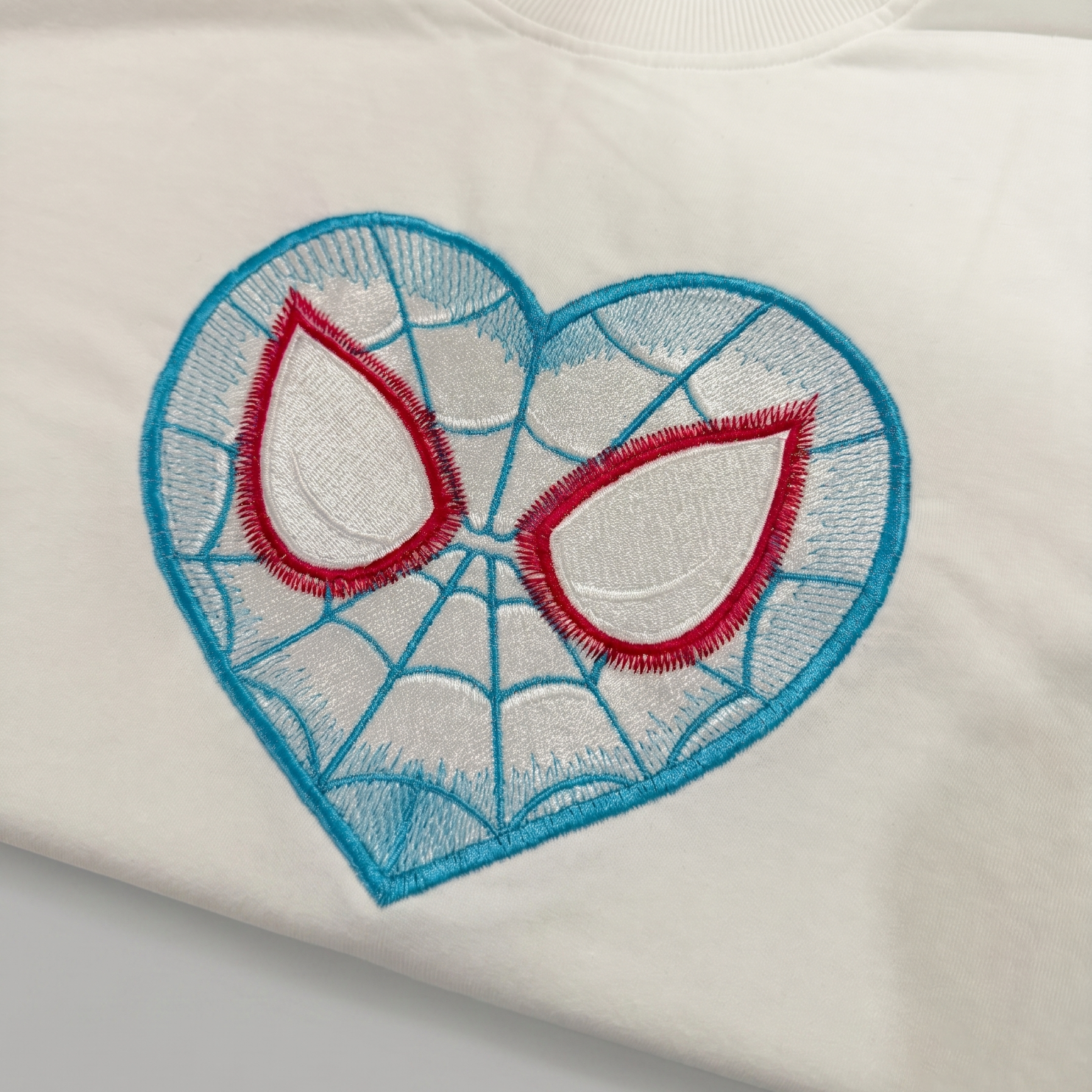 Spider Heart Gwen Fully Embroidered Oversized T-Shirt - High Quality Baggy Premium Fit