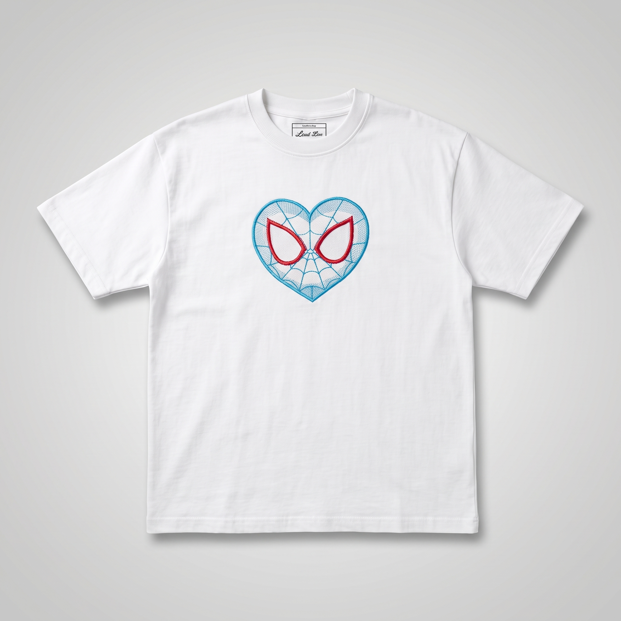 Spider Heart Gwen Fully Embroidered Oversized T-Shirt - High Quality Baggy Premium Fit