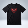 Spider Heart Miles Fully Embroidered Oversized T-Shirt - High Quality Baggy Premium Fit